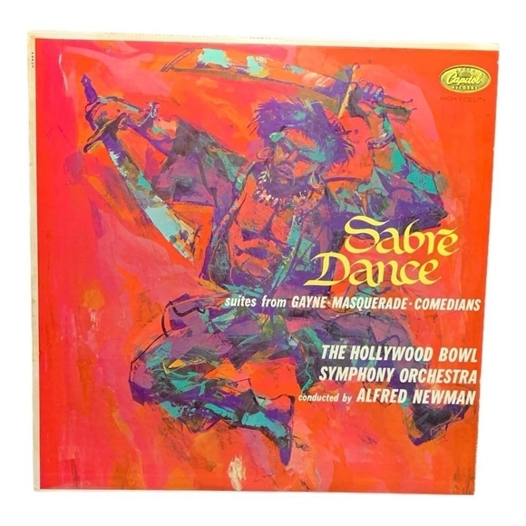 LP The Hollywood Bowl Symphony Orchestra Alfred Newman -Sabre Dance Vinyl Record - Picture 1 of 2